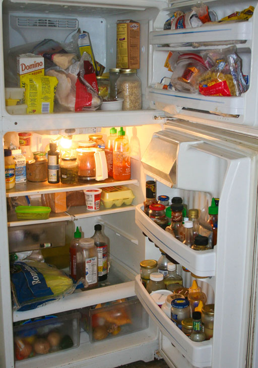 inside of amanda simpson's fridge