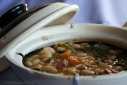A Rustic Bean, Kale, and Turkey Soup