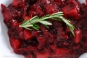 Cranberry sauce with rosemary and persimmon