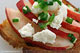 Nectarine and Chevre Crostini