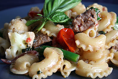 Turkey Sausage and Veggie Pasta