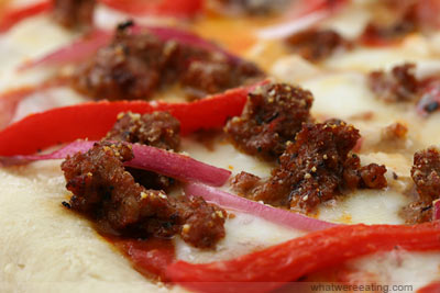sausage pizza