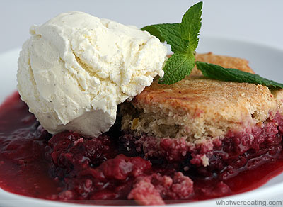 Strawberry and Blackberry Cobbler