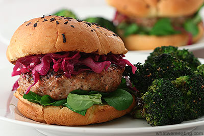 stuffed turkey burger