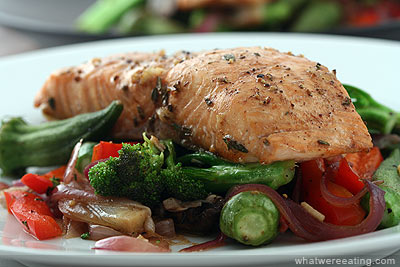 Baked Salmon with Vegetables