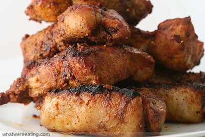 Pile of country style pork ribs