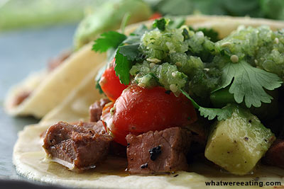Beef taco