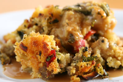 Sausage-y Cornbread Stuffing