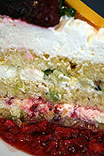 Passion Fruit Ricotta Torte Innards
