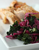 Kale and Red Cabbage