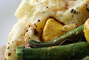 Mashed potatoes and patty pan