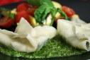 Homemade Ravioli w/ Pesto and Pseudo Salad Caprese